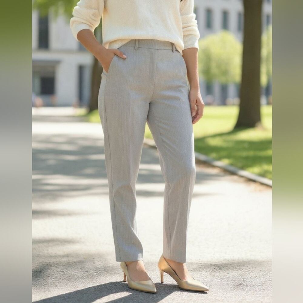 New York & Company | Gray | Pinstripe Pants | 16 TALL